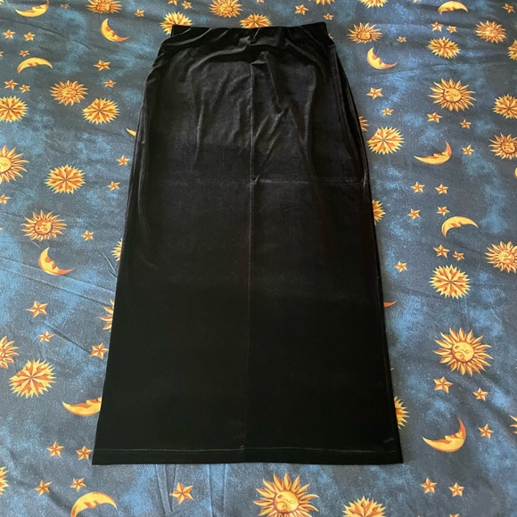 Authentic vintage 90s Tall Girl velvet whimsigoth skirt MT - Picture 2 of 8
